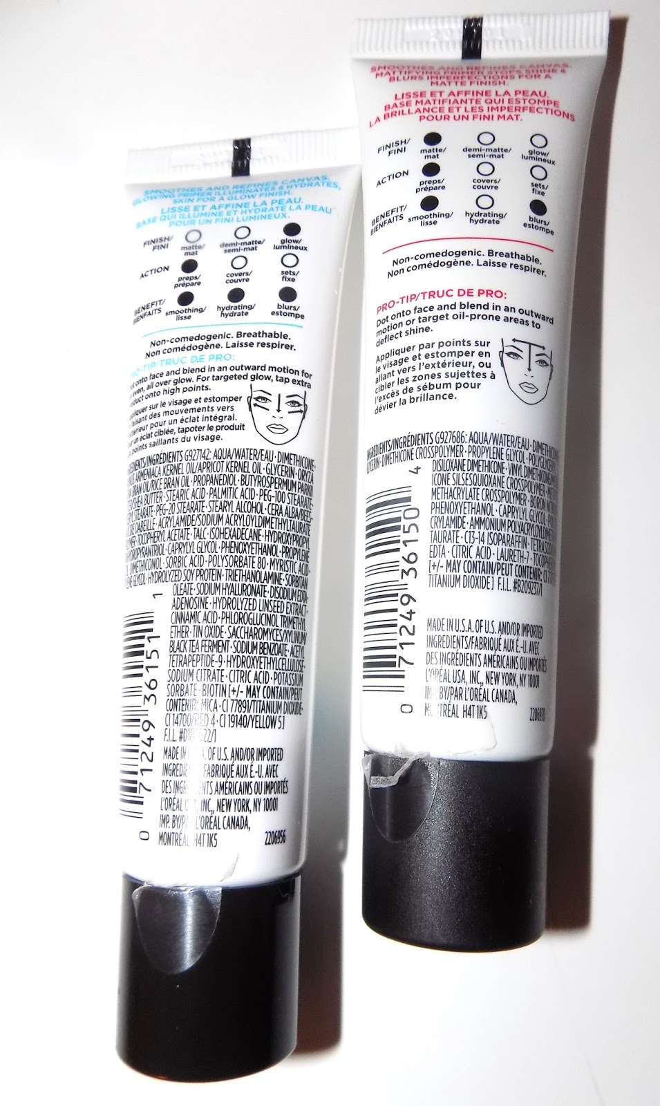 The Beauty Alchemist L'Oreal Infallible Matte Lock & Glow Lock Primers