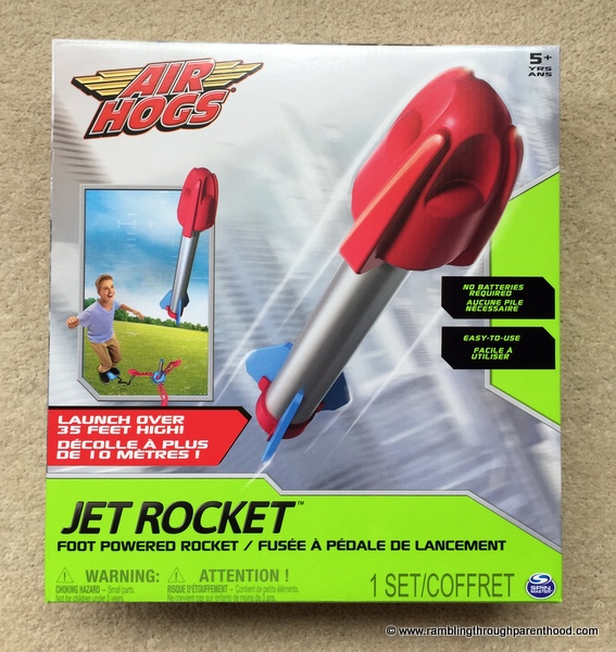 Rambling Through Parenthood Air Hogs Foot Powered Jet Rocket Review