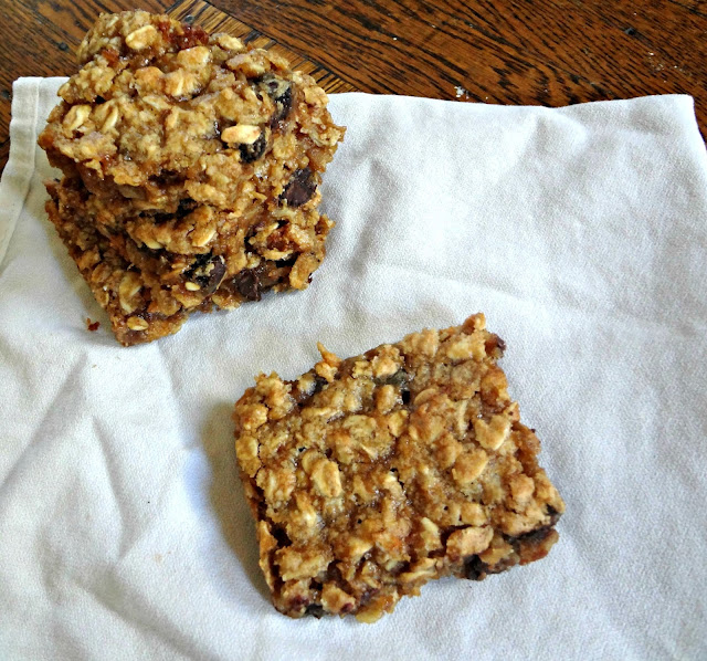 Gooey Peanut Butter Oatmeal Chocolate Chunk Bars (gluten free, dairy free, low fat) Gooey Peanut Butter Oatmeal Chocolate Chunk Bars (gluten free, dairy free, low fat)