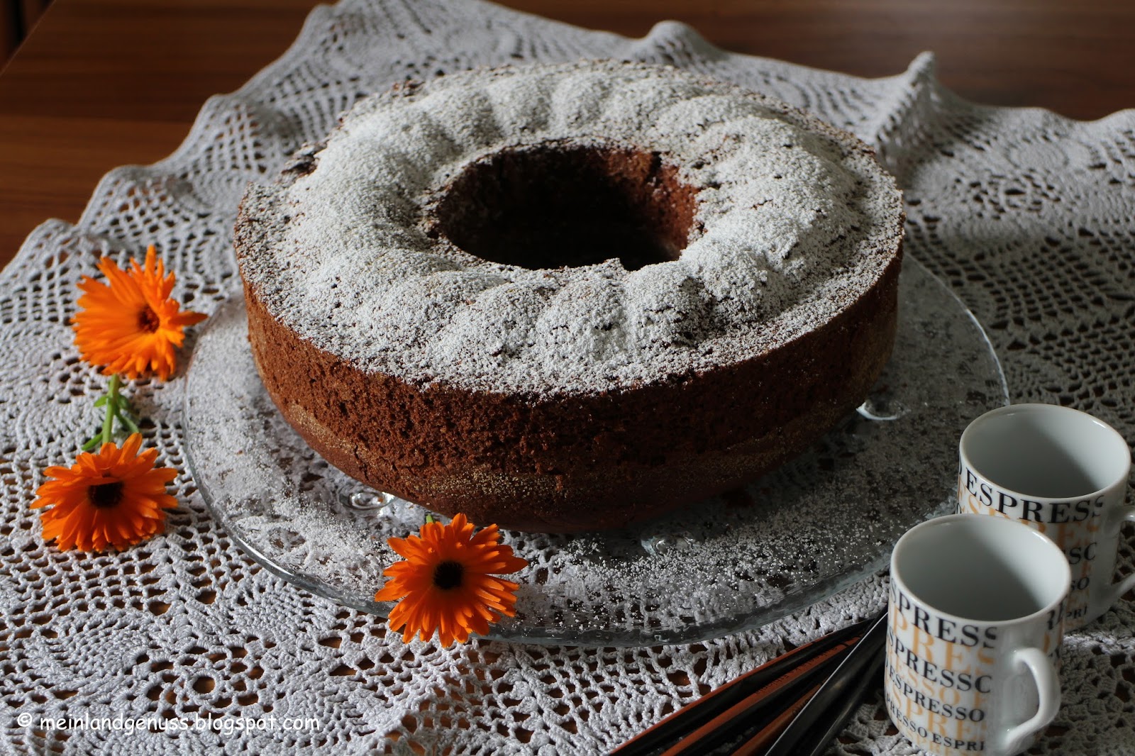 mein Land und Gartengenuss : Feiner Kaffee-Schoko-Kuchen