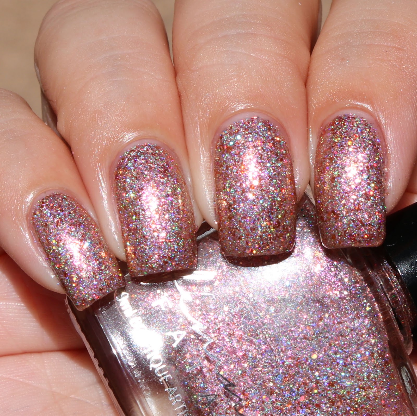 Femme Fatale Cosmetics Coral Grove swatched by Olivia Jade Nails