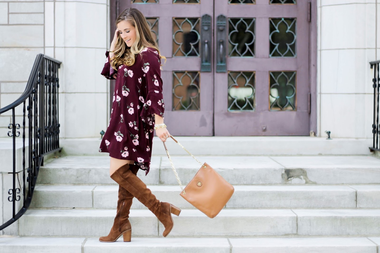 Just Another Floral Fall Dress + Labor Day Sales! | The Dainty Darling
