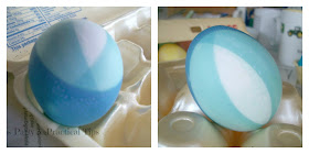 Layer color on egg to make ombre look 