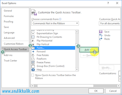 Customize Quick Access Toolbar.