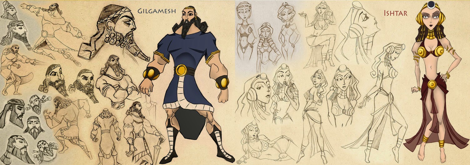 http://ocult90.deviantart.com/art/Concepts-de-Gilgamesh-e-Ishtar-395199287.