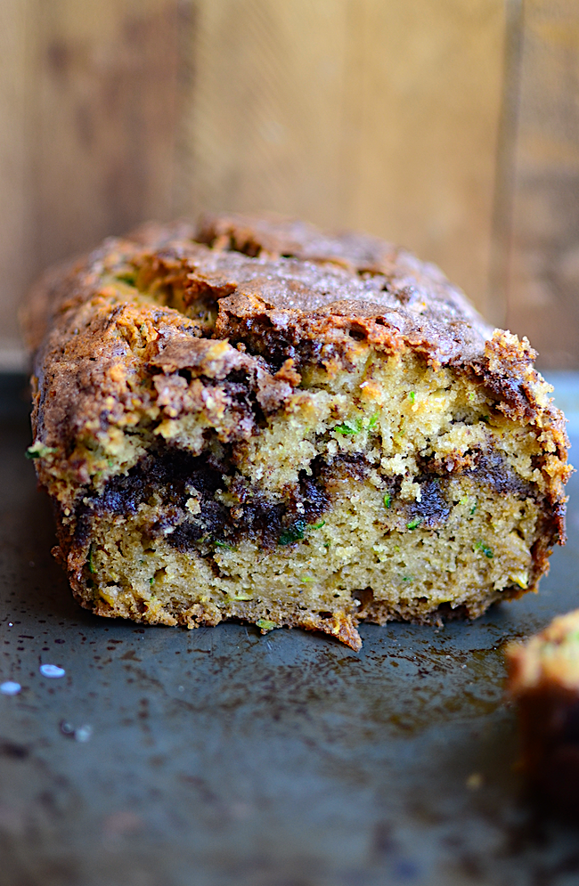Yammie's Noshery Cinnamon Swirl Zucchini Bread {With Gluten Free Option}
