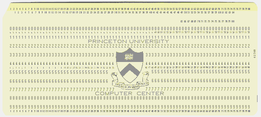Computer Puncture Card Numinous Ruminations of the Contumaciously Obtuse
