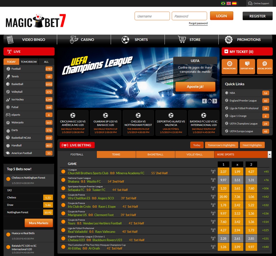 MagicBet7 Screen
