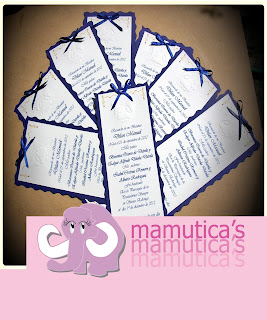 Mamutica's: Tarjetas de Bautizo, tipo marcapÃ¡ginas
