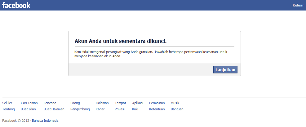 Muke Lu Jauh . Blogspot: CARA MENGAKTIFKAN AKUN FACEBOOK YANG DIKUNCI