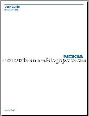 Nokia Lumia 920 Manual Cover