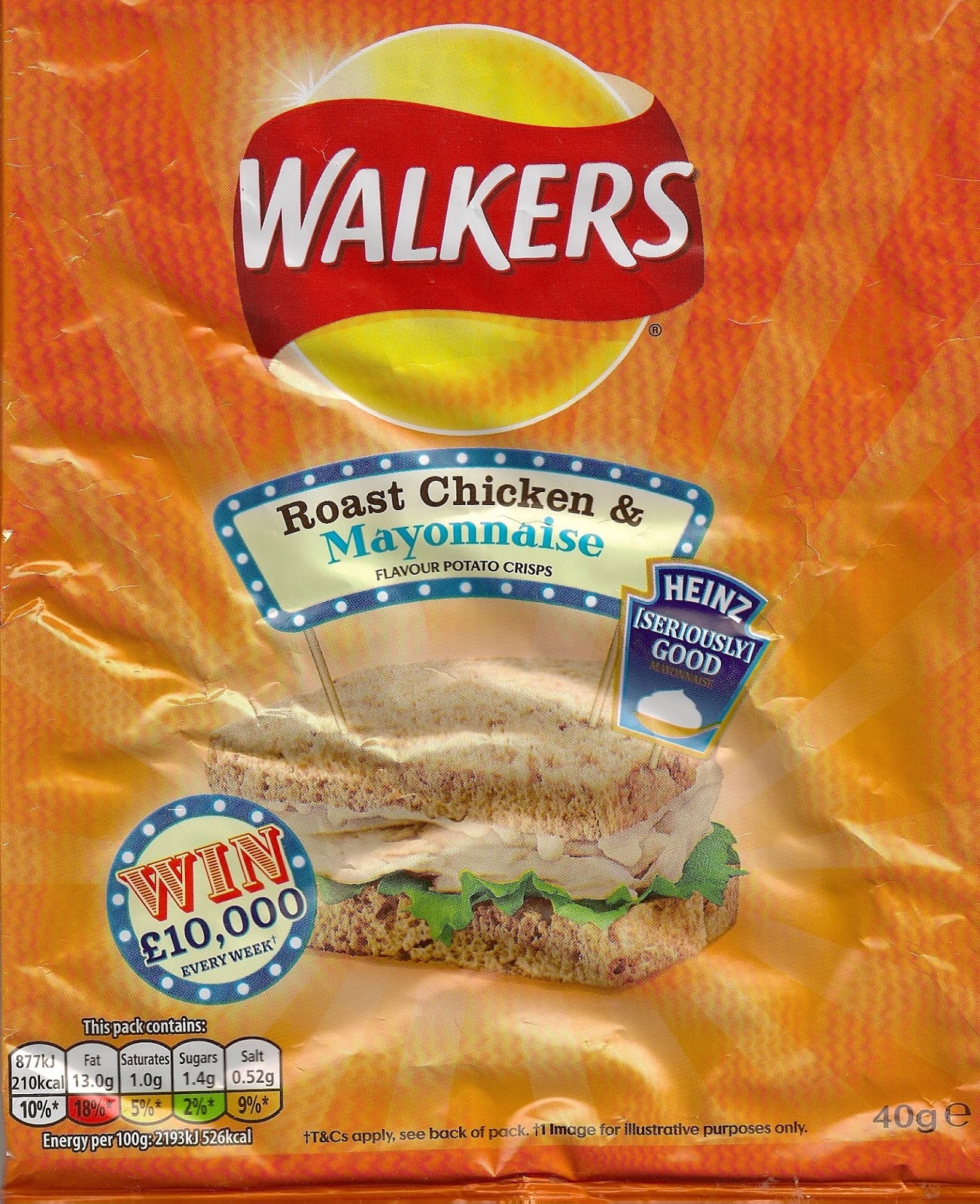 Cheeseburger Crisps & Other Stories Walkers Roast Chicken & Mayonnaise