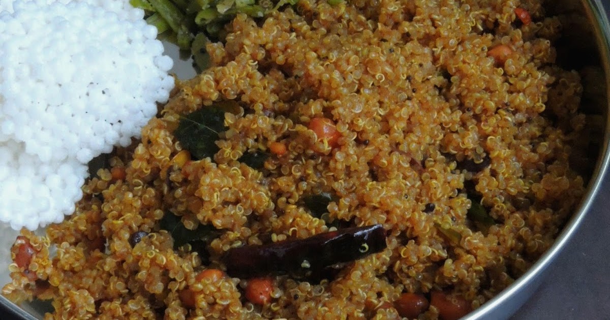Priya's Versatile Recipes Quinoa Puliyogare/Quinoa Pulihora/Tamarind