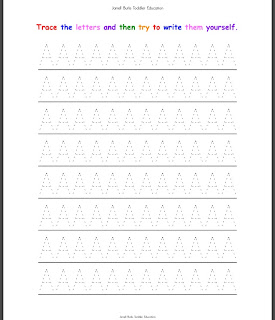 Toddler Education: The Letters Of The Alphabet Worksheets!!!