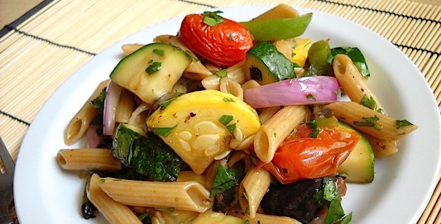Pasta Salad with Grilled Vegetables