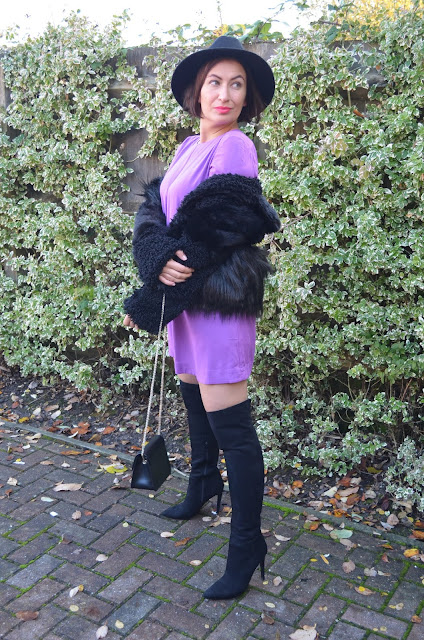 Adriana Style Blog, &other stories, zara over the knee boots, TOPSHOP faux fur, hat, furla metropolis bag, autumn look, autumn outfit, Autumn Elegant Look, look of the day, fashion, moda