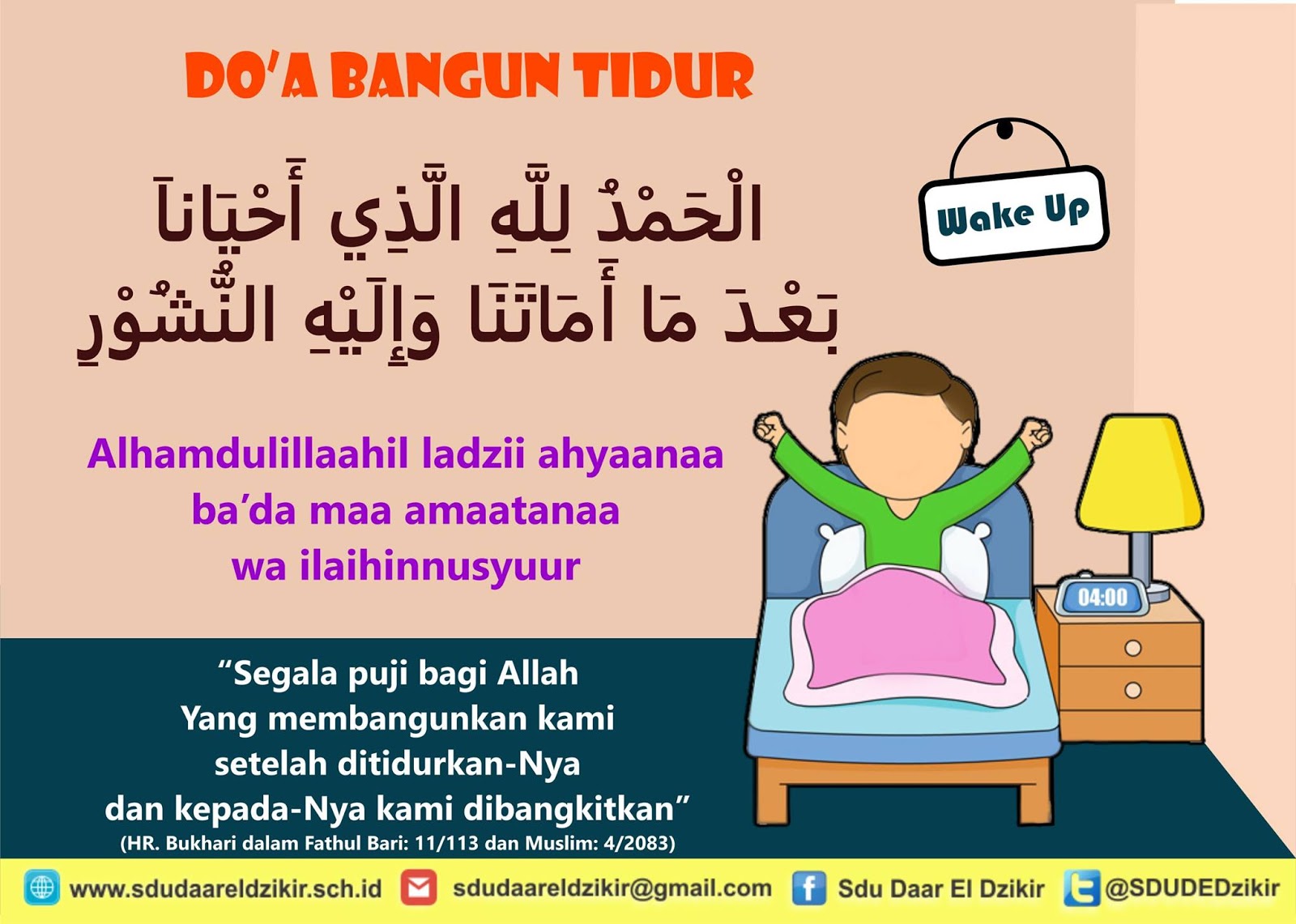 Doa bangun tidur agama islam