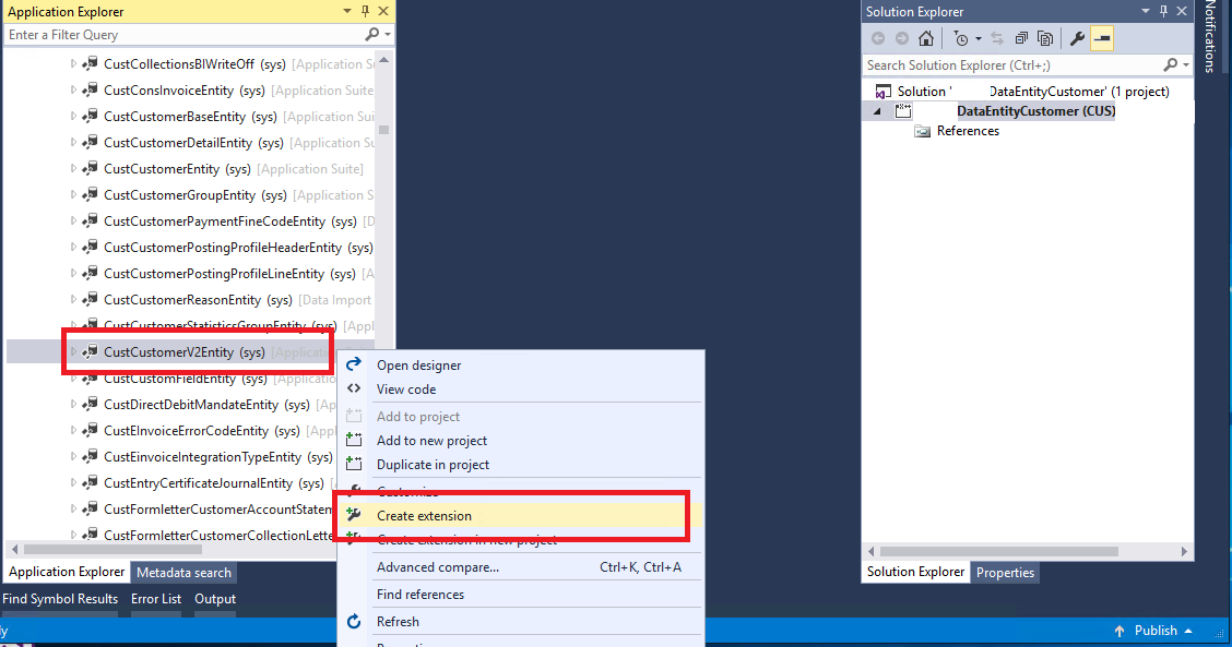 Data Entity Extension in D365 AX