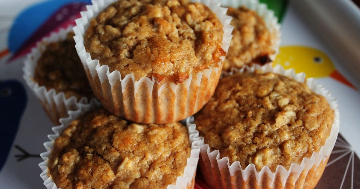 What A Dish! Applesauce Oat Muffins