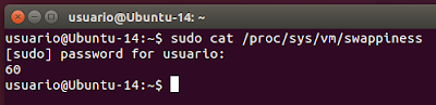sudo cat /proc/sys/vm/swappiness sudo cat /proc/sys/vm/swappiness