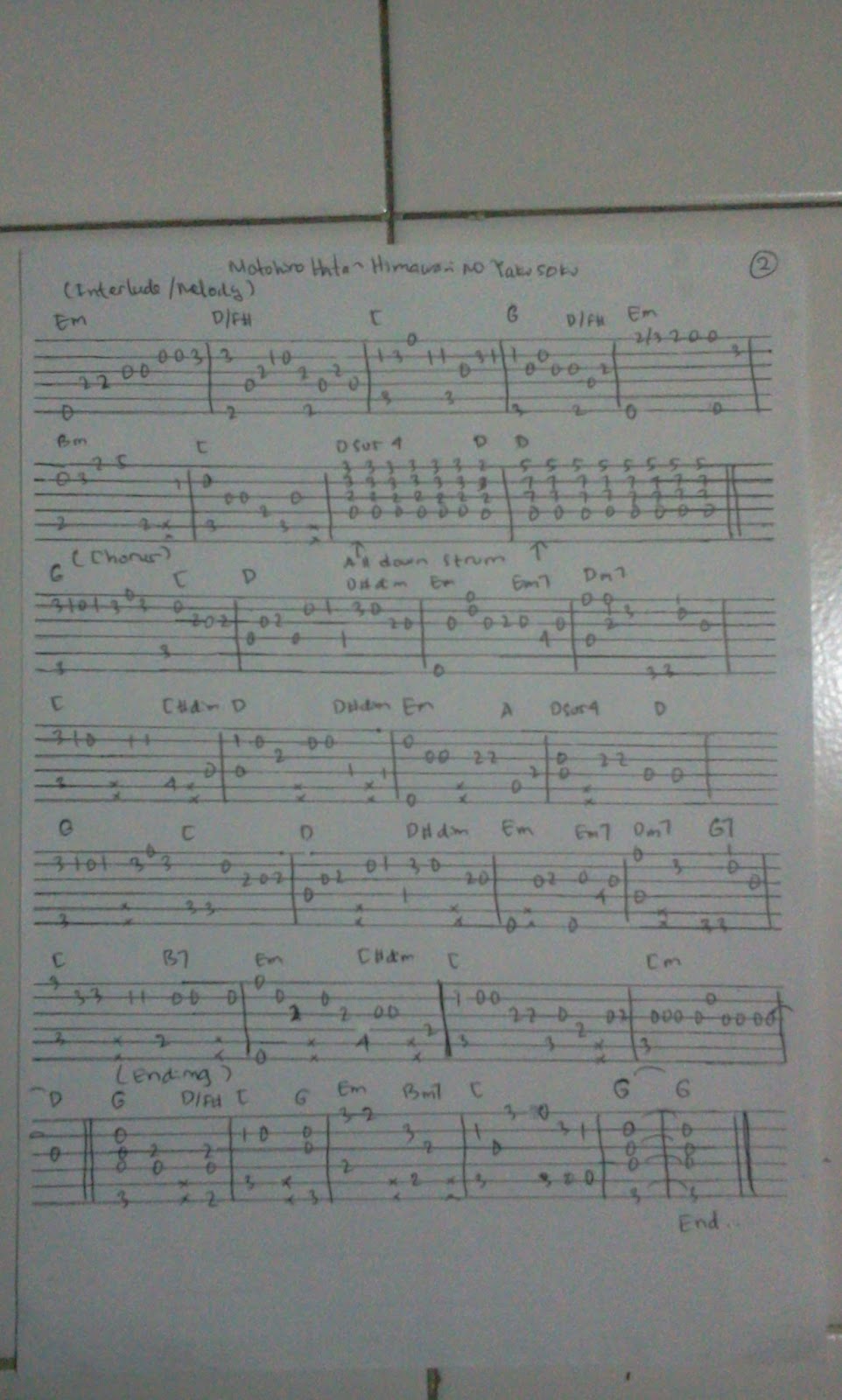 Chord Gitar Doraemon Stand By Me