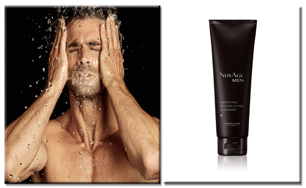 ORIFLAME NovAge Men Purifying & Exfoliating Cleanser Garda Remaja