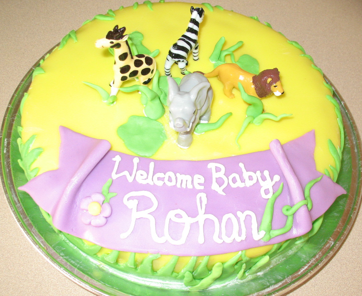 Baby Shower Animal Cake