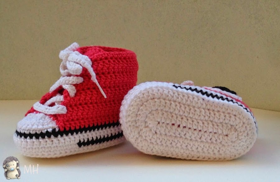 Converse a Crochet para Bebé, Tutorial Manualidades
