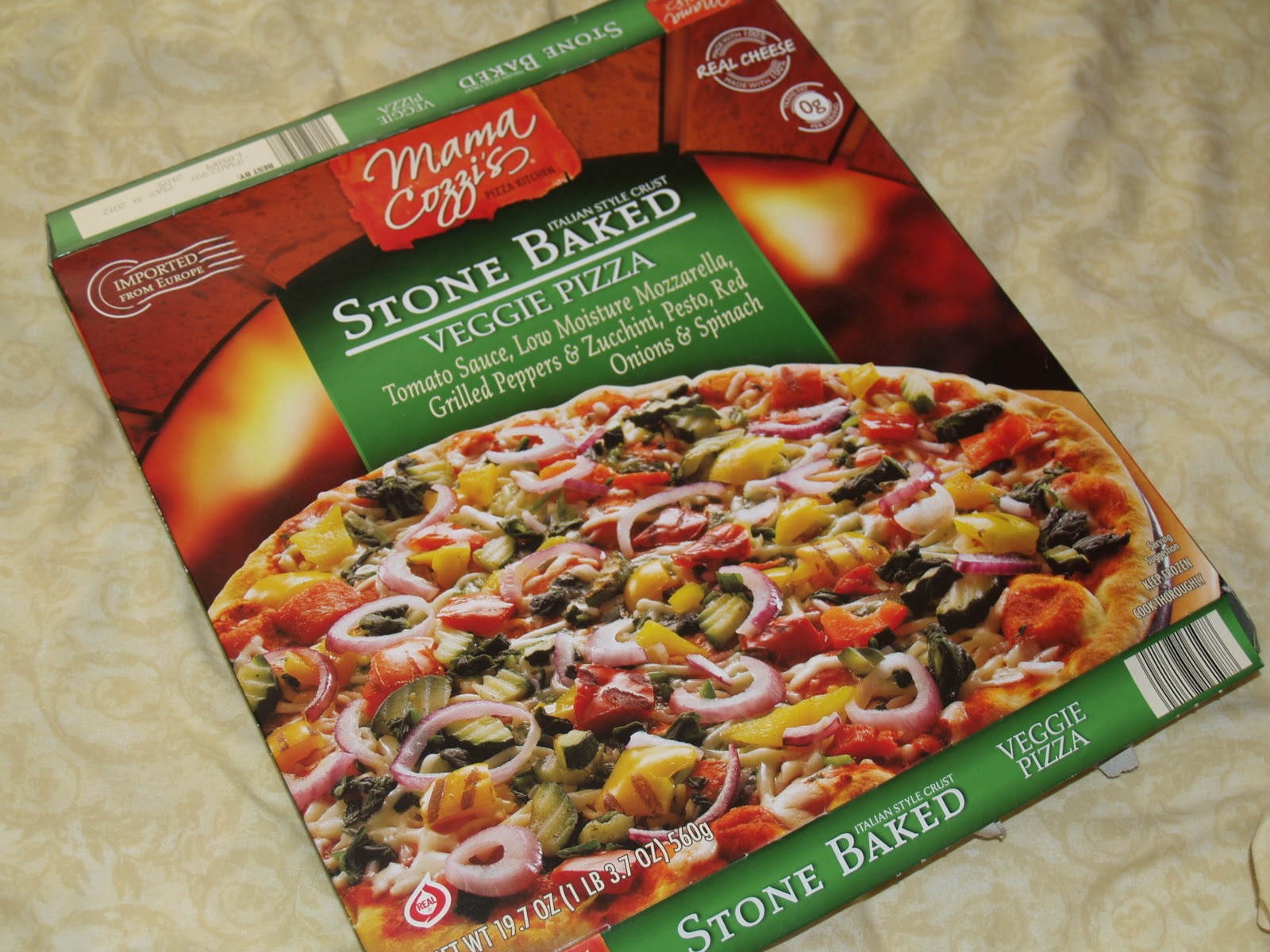 Aldi Products Review Blog Mama Cozzi's Stone Baked Veggie Pizza
