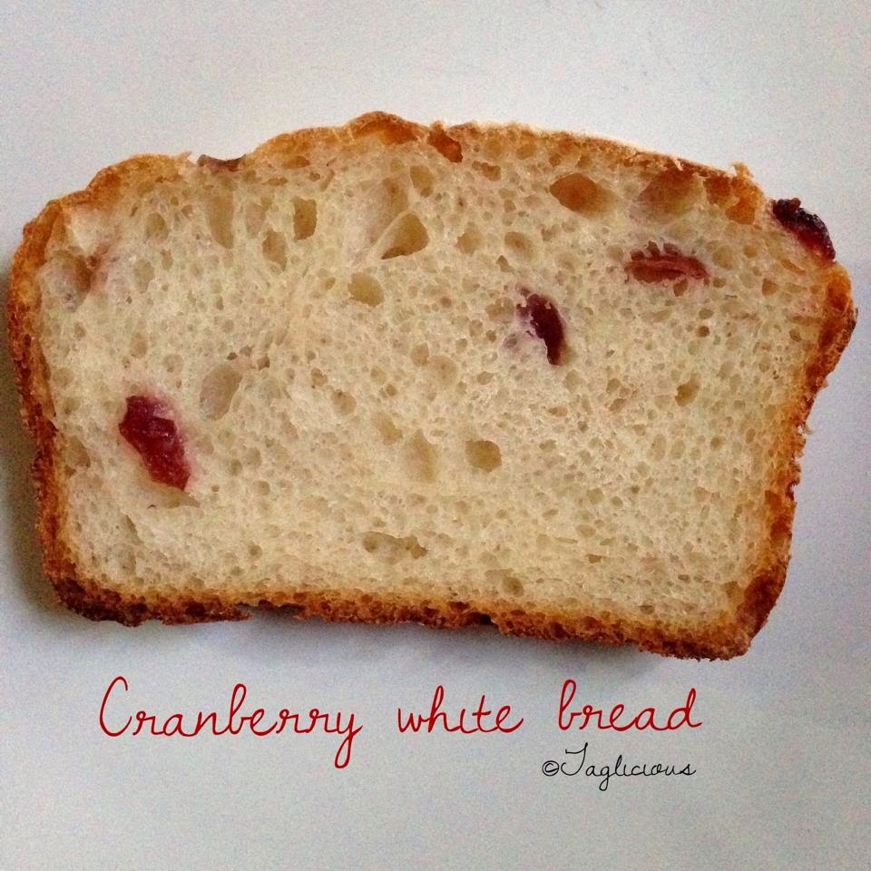 Culinary Cranberry White Bread Using Natural Yeast Starter