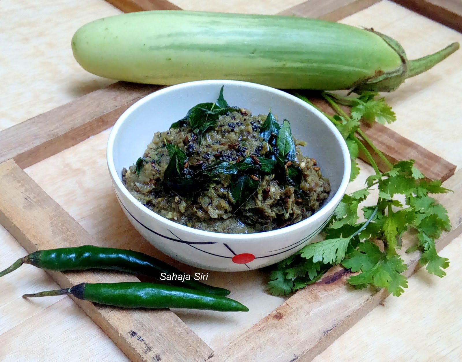 Brinjal Chutney/ Eggplant chutney/ Badane Gojju