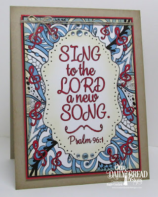 ODBD God's Blessings Coloring Pages, Card Designer Angie Crockett