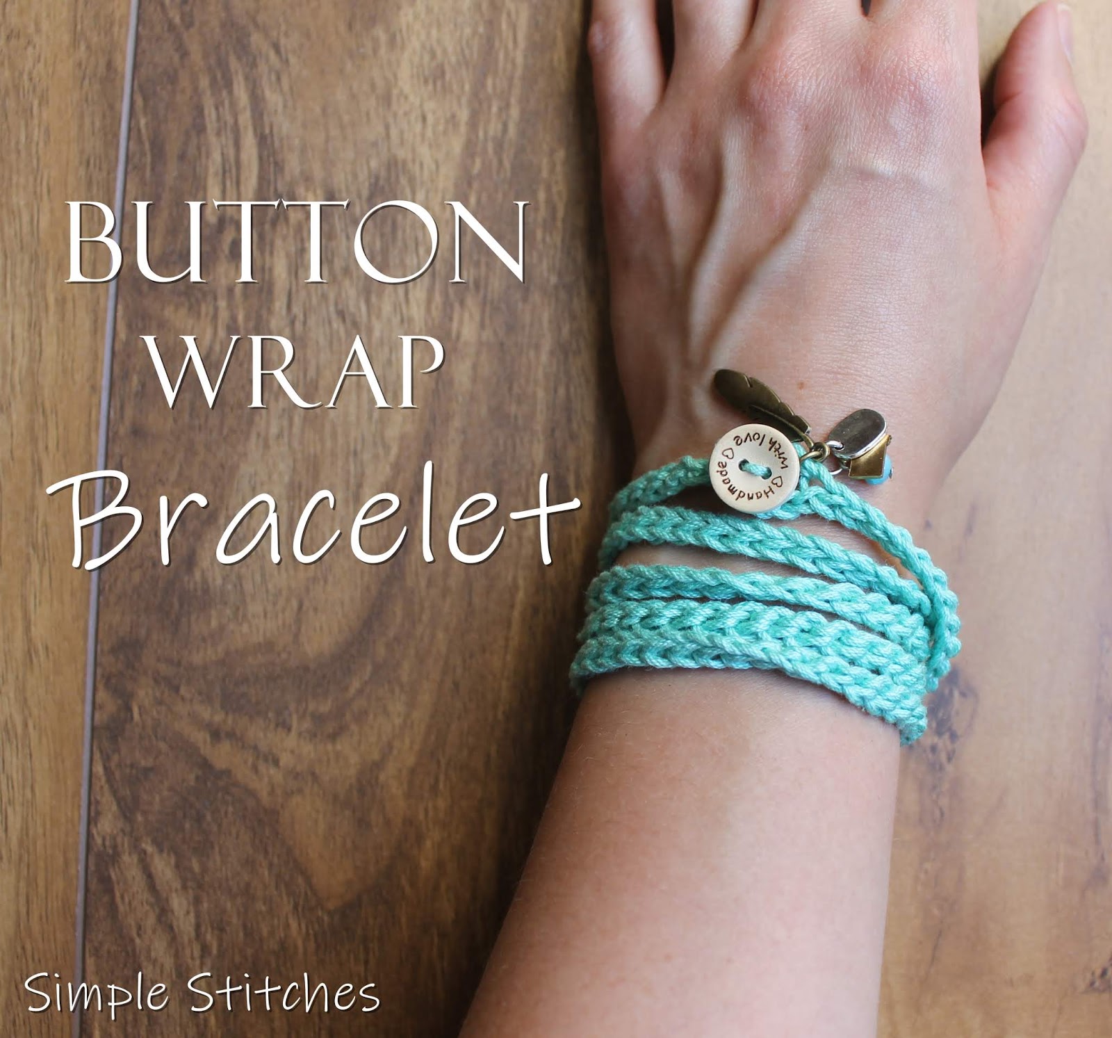 Button Wrap Charm Bracelets #crochet | Crochet jewelry, Crochet