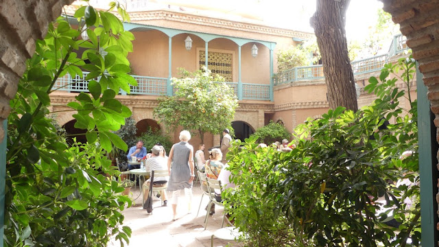 Café Majorelle im Jardin Majorelle, Marrakesch Café Majorelle im Jardin Majorelle, Marrakesch