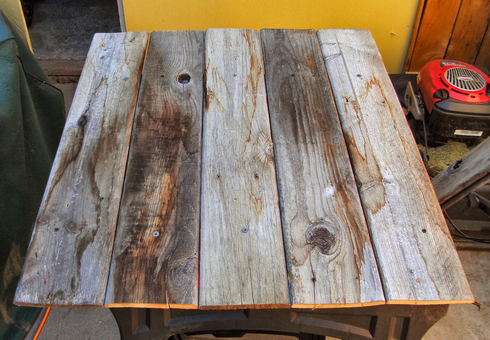 DIY Reclaimed Fence Board Shelf Little Vintage Cottage