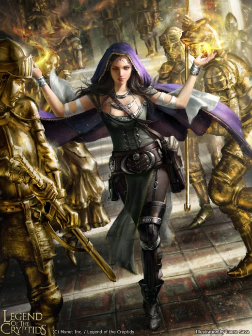 As belas mulheres nas ilustrações de fantasia para o game Legend of the Cryptids de Laura Sava Laura Sava anotherwanderer deviantart arte ilustrações fantasia belas mulheres card game legend of the cryptids