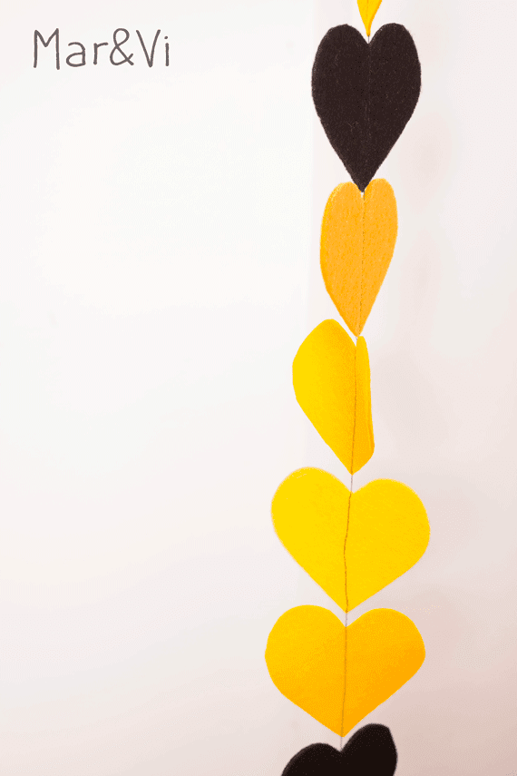 guirnalda de corazones