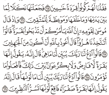Tafsir Surat Al Baqarah Ayat 66 67 68 69 70 Tafsir Jalalain Indonesia