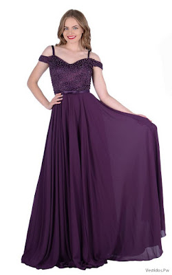 Vestidos Largos Morados Vestidos Largos Morados