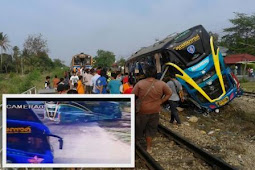 Video Kereta Api Tabrak Bus, 3 Maut 30 Luka-luka
