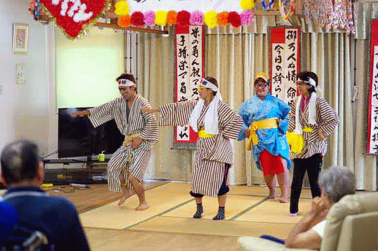 young dancers,GIF,Okinawan celebration, Kajimaya