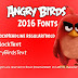 خط أنجري بيردز 2016 | Angry Birds Font