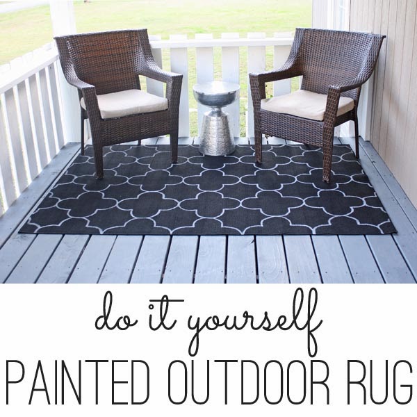 DIY Painted Outdoor Rug DIY Galore