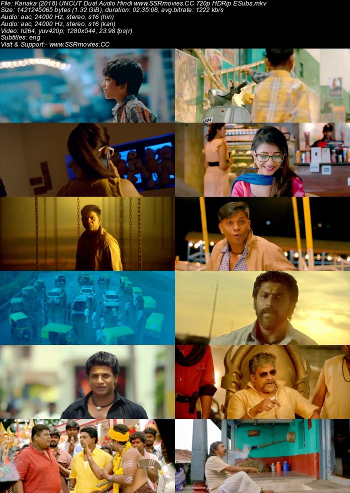 Kanaka (2018) UNCUT Dual Audio Hindi 480p HDRip Full Movie Download
