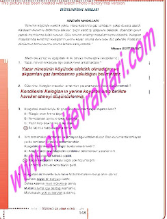 6.Sinif Turkce Doku Yayinlari Ogrenci Calisma Kitabi Sayfa 148 - Ders