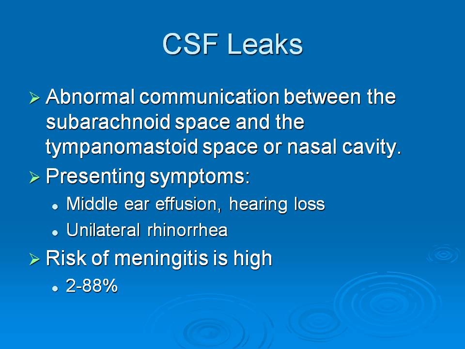 DOCZONE CSF LEAK