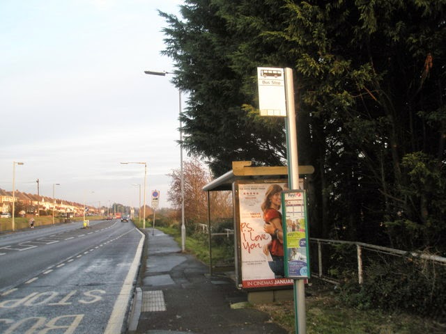 Bus stop at Forty Acres
