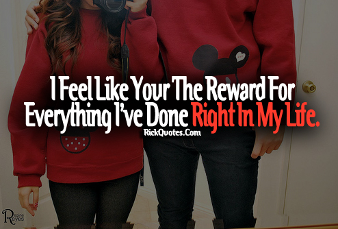 Love Quotes | Right In My Life Couple Hug Red Dress