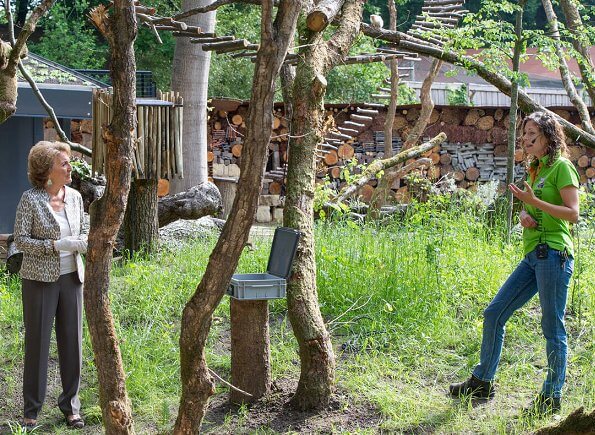 Dutch Princess Margriet opened the food forest located in the new area of Apenheul Park in Apeldoorn. Apenheul Zoo