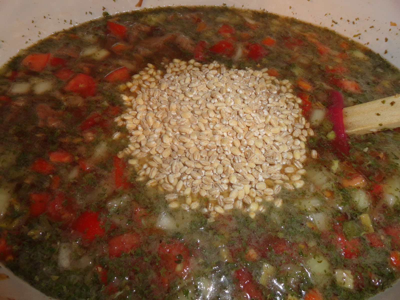 theArtisticFarmer: Beef & Barley Crockpot Soup